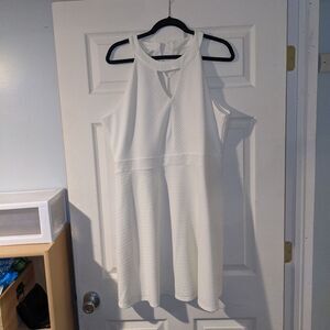 NWT Maurice's white empire waist dress